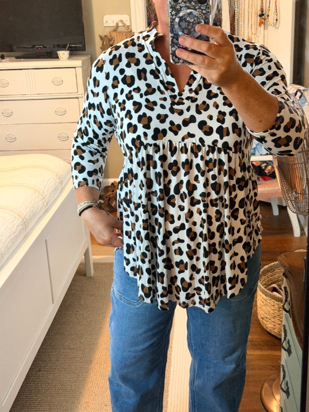 Leopard Print Blouse